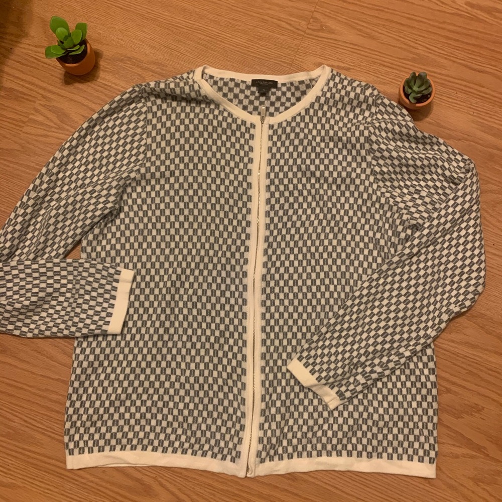 Ann Taylor zip up sweater